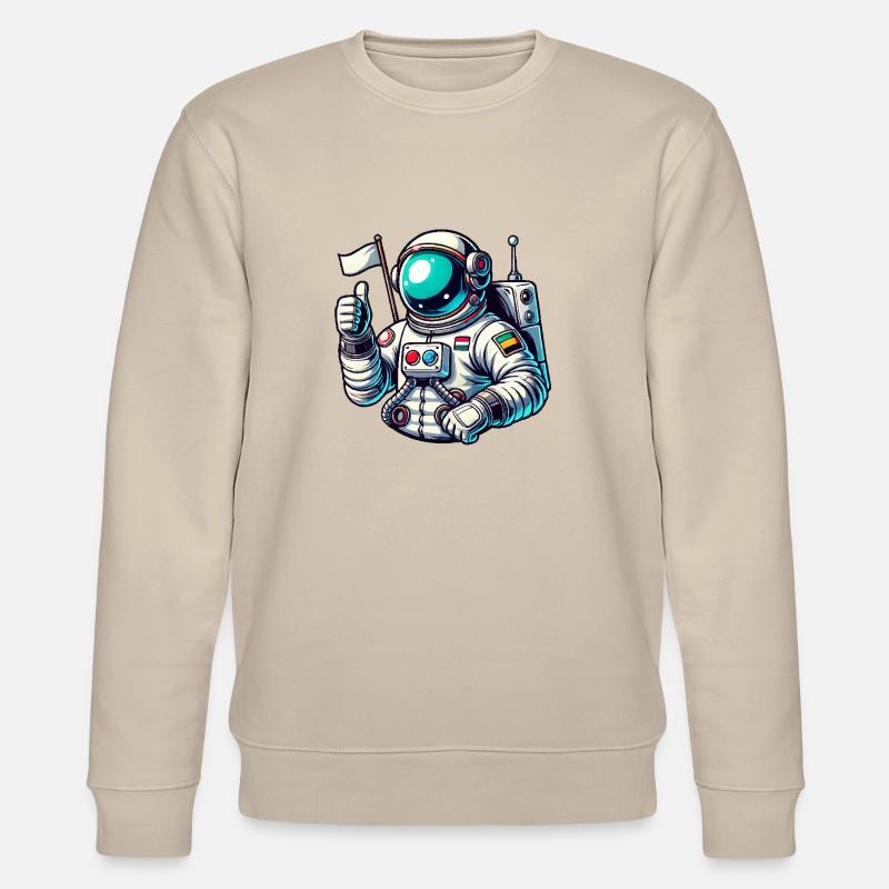 Bande dessinée d’astronaute - Sweat bio CHANGER Stanley/Stella Unisexe - beige