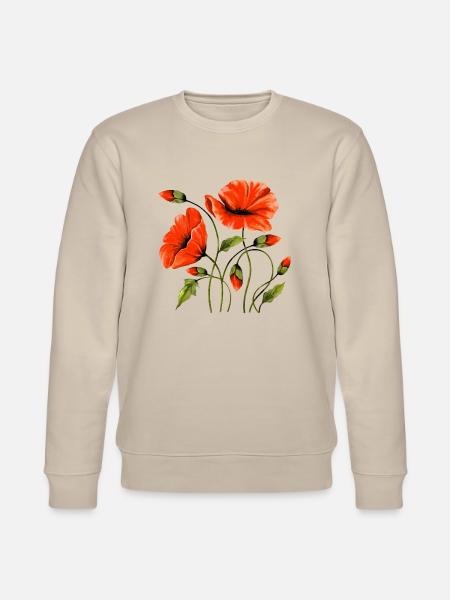 Blumen - Stanley/Stella Unisex Bio-Sweatshirt CHANGER  - Beige