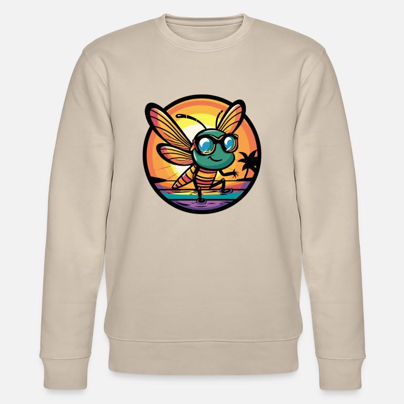Libelle Cool Comic - Stanley/Stella Unisex Bio-Sweatshirt CHANGER  - Beige