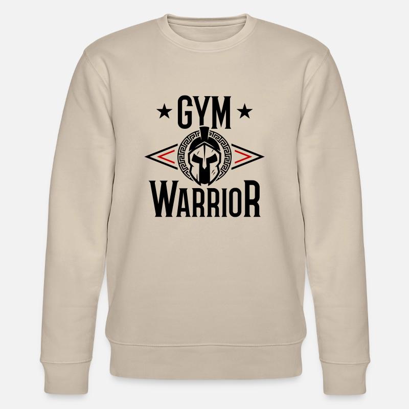 Gym Warrior Training Spartan - Stanley/Stella Unisex Bio-Sweatshirt CHANGER  - Beige