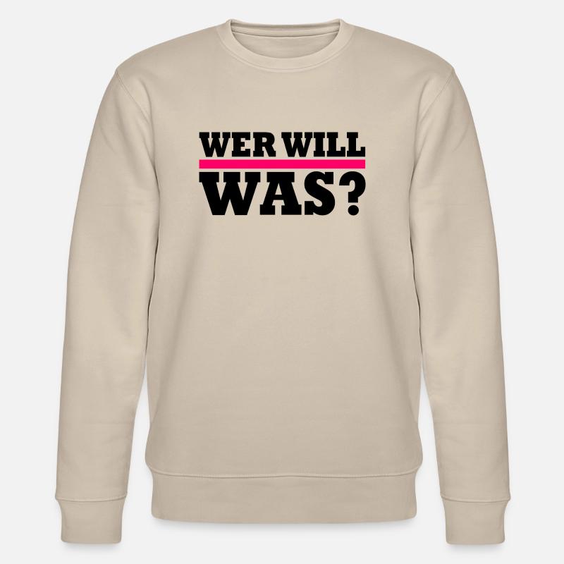 Wer will was - Stanley/Stella Unisex Bio-Sweatshirt CHANGER  - Beige