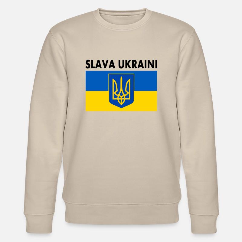 Slava ukraini - Stanley/Stella Unisex Bio-Sweatshirt CHANGER  - Beige