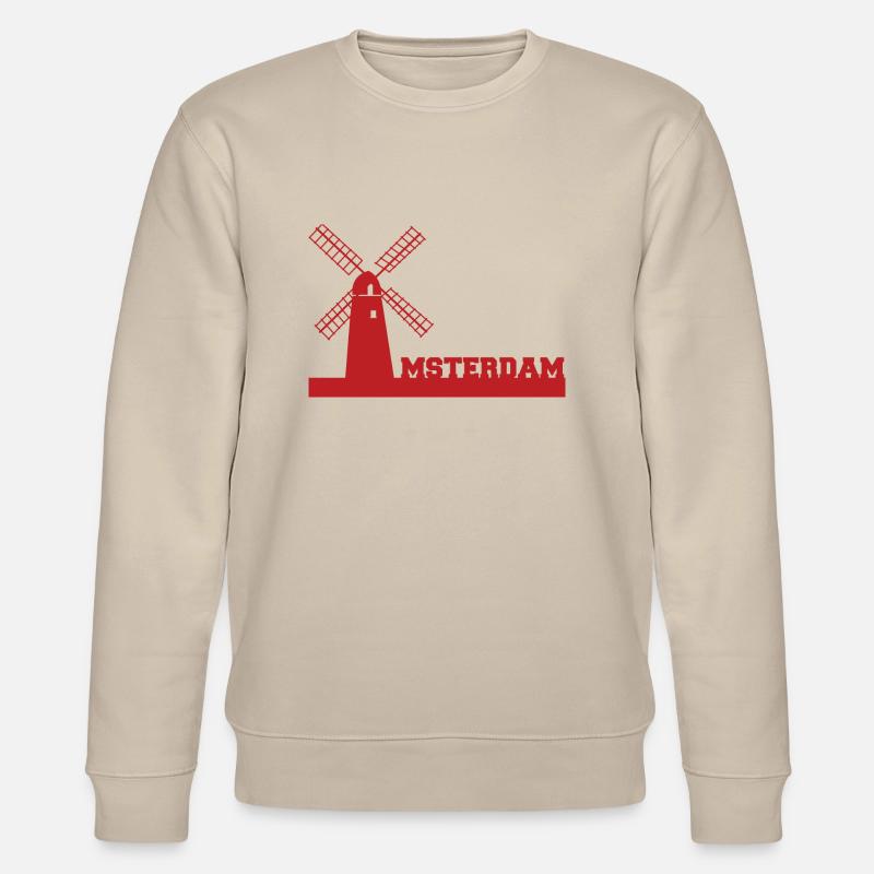 Amsterdam - Netherlands - Netherlands - Gift - Stanley/Stella CHANGER Unisex Organic Sweatshirt - beige