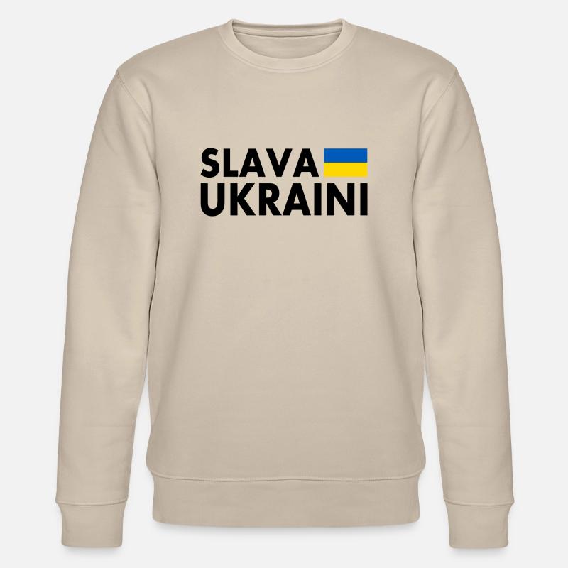 Slava ukraini - Stanley/Stella Unisex Bio-Sweatshirt CHANGER  - Beige