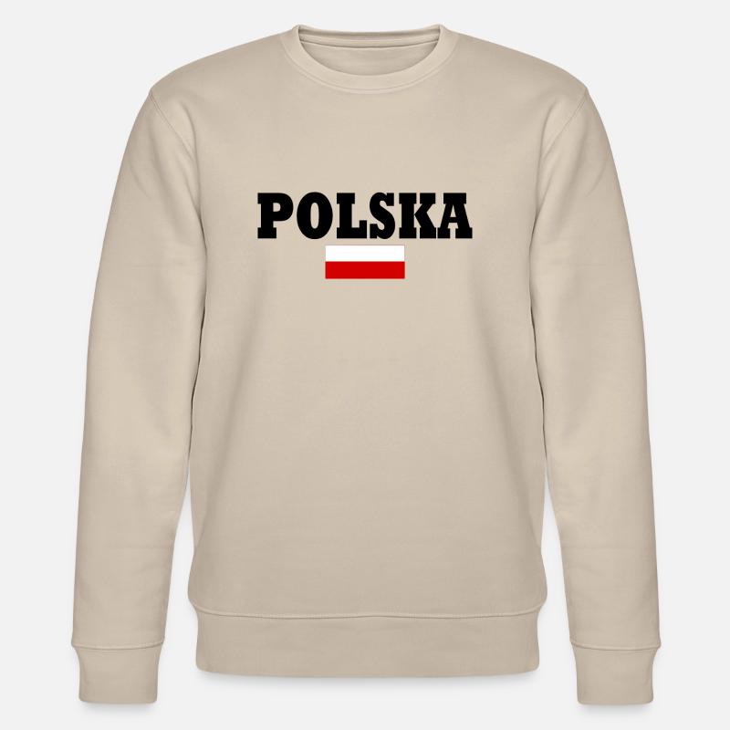 Polska - Stanley/Stella Unisex Bio-Sweatshirt CHANGER  - Beige