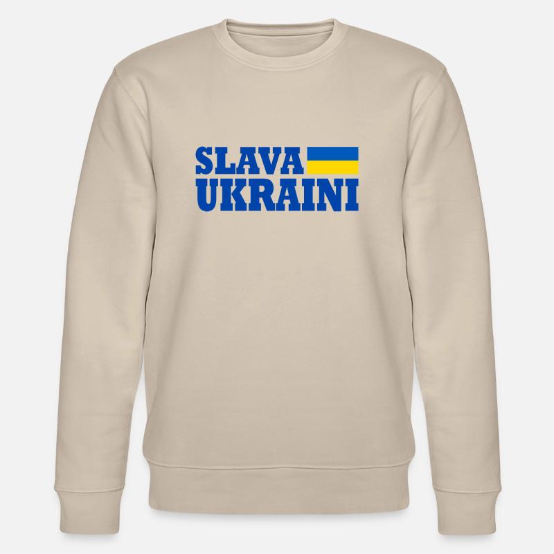 Slava ukraini - Stanley/Stella Unisex Bio-Sweatshirt CHANGER  - Beige