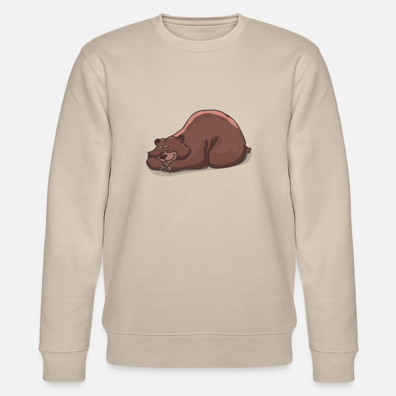Schlafender Bär - Stanley/Stella Unisex Bio-Sweatshirt CHANGER  - Beige