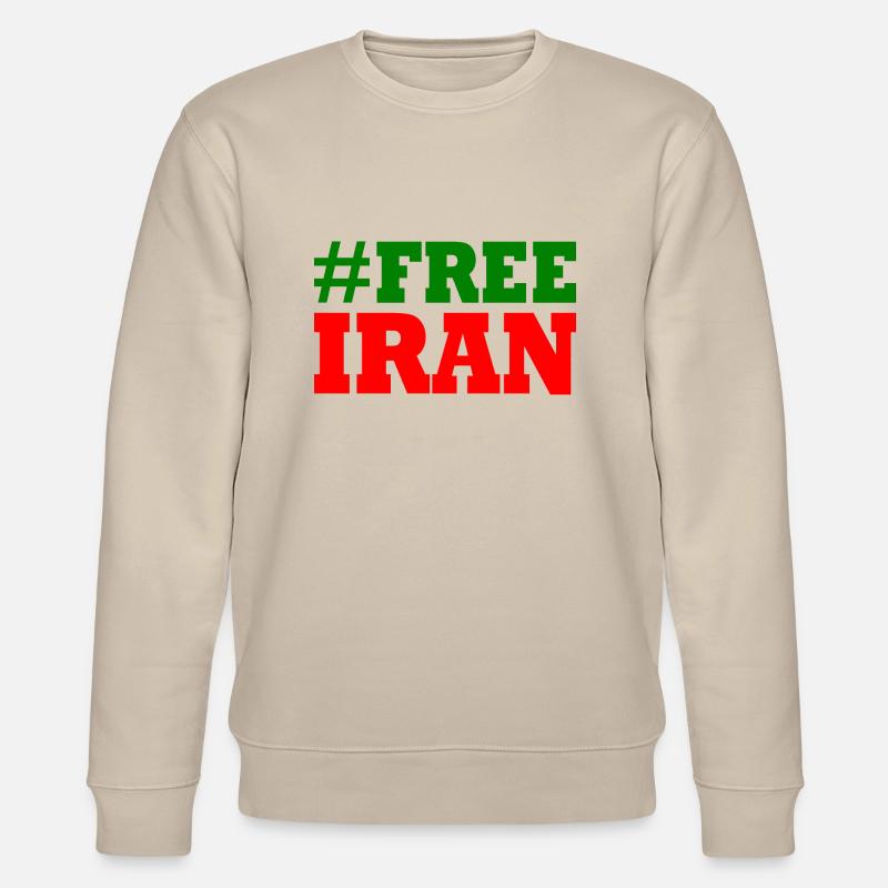 Free iran - Stanley/Stella Unisex Bio-Sweatshirt CHANGER  - Beige