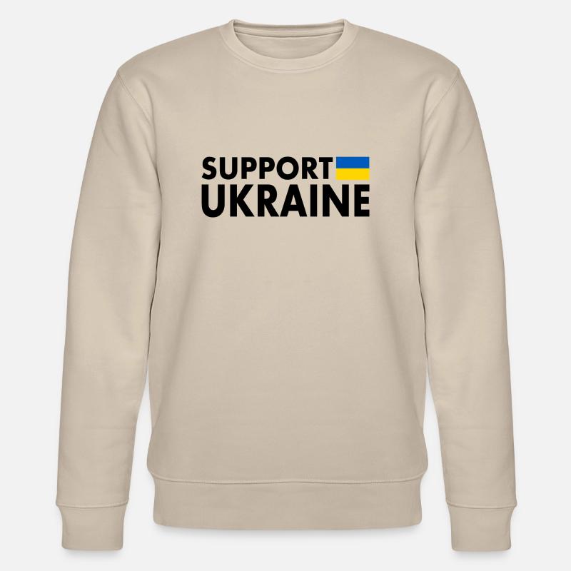 Support ukraine - Stanley/Stella Unisex Bio-Sweatshirt CHANGER  - Beige