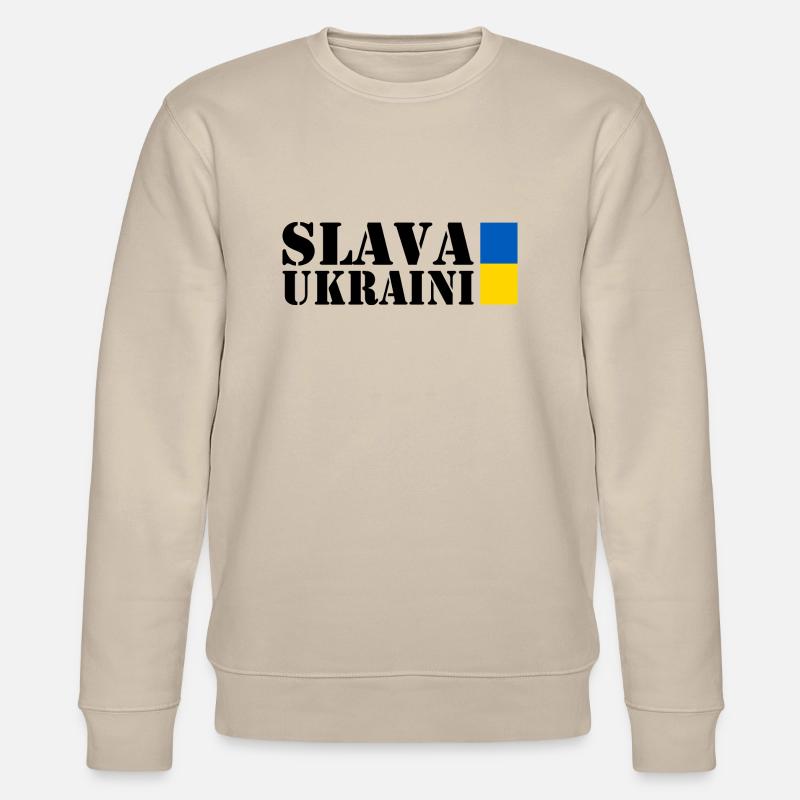 Slava ukraini - Sweat bio CHANGER Stanley/Stella Unisexe - beige
