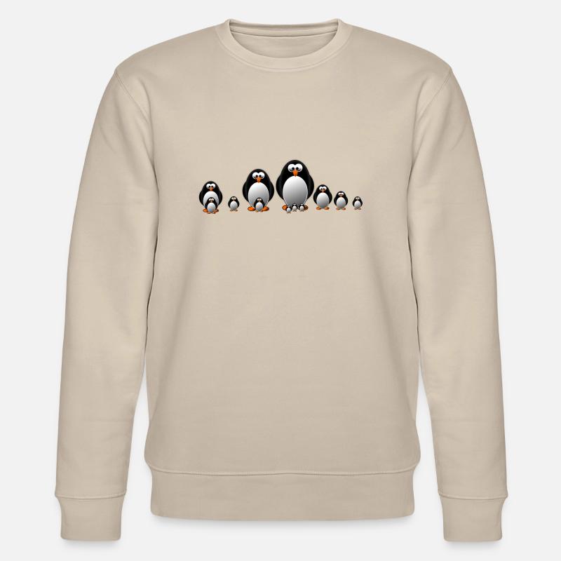 Eine Pinguinfamilie - Stanley/Stella Unisex Bio-Sweatshirt CHANGER  - Beige