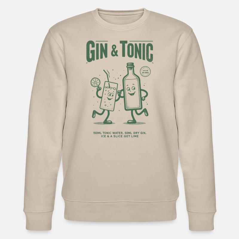 Gin and Tonic - Stanley/Stella Unisex Bio-Sweatshirt CHANGER - Beige