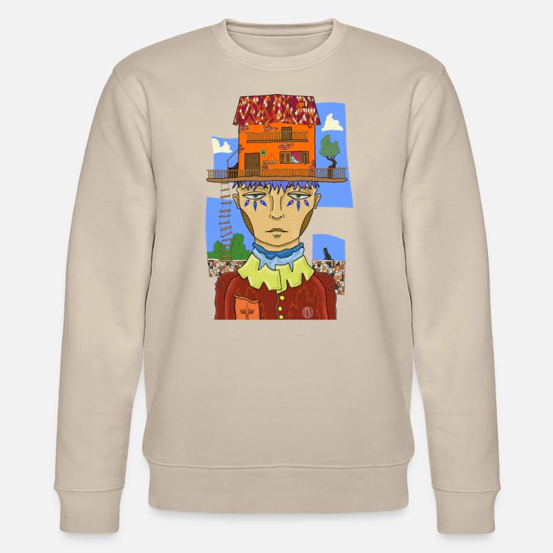 Housecollector #4 - Stanley/Stella Unisex Bio-Sweatshirt CHANGER  - Beige