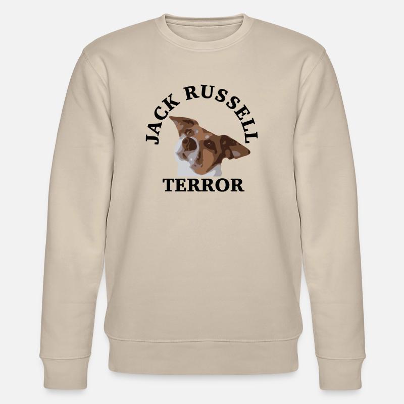 Jack Russell terror2 - Sweat bio CHANGER Stanley/Stella Unisexe - beige