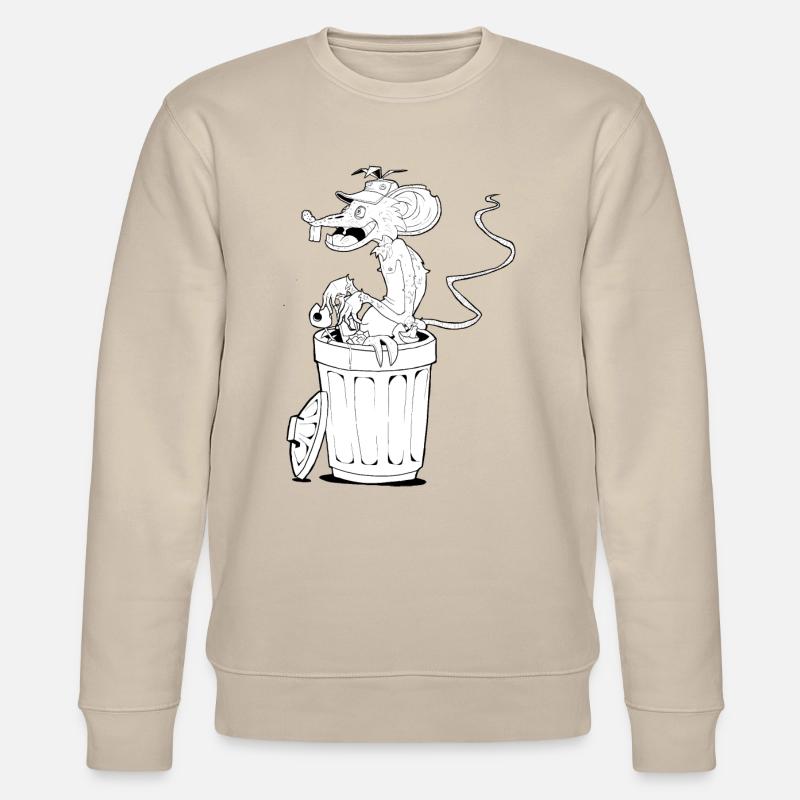 Müll-Ratte - Stanley/Stella Unisex Bio-Sweatshirt CHANGER  - Beige