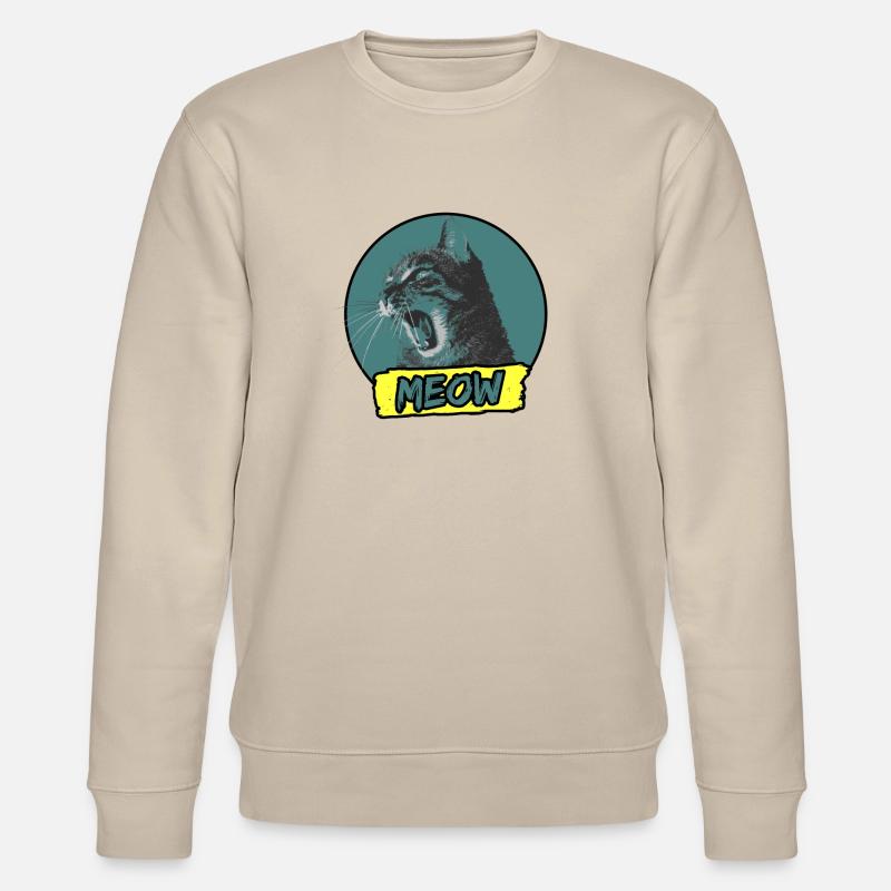 Chat meow Cat - Sweat bio CHANGER Stanley/Stella Unisexe - beige