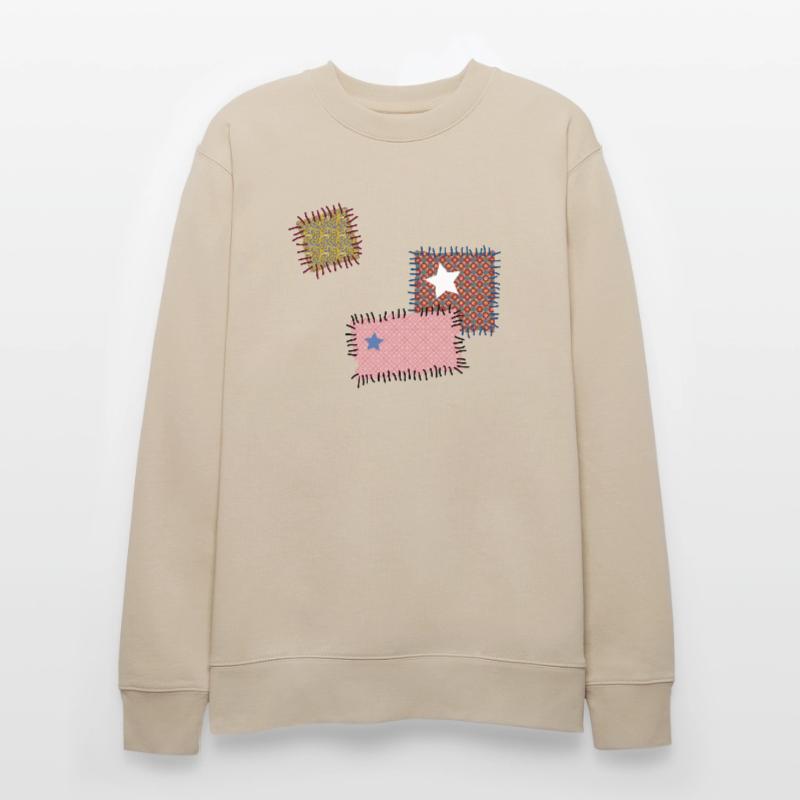 Patch repair patchwork star sewing needle Stanley/Stella CHANGER Unisex Organic Sweatshirt