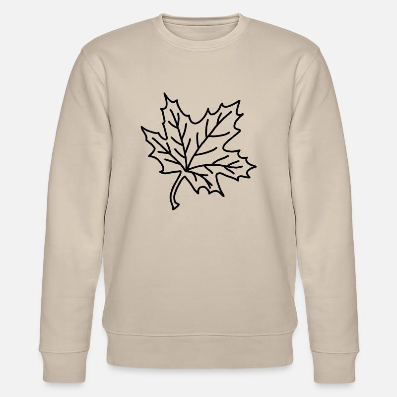 Maple Leaf - tree - Stanley/Stella CHANGER Unisex Organic Sweatshirt - beige