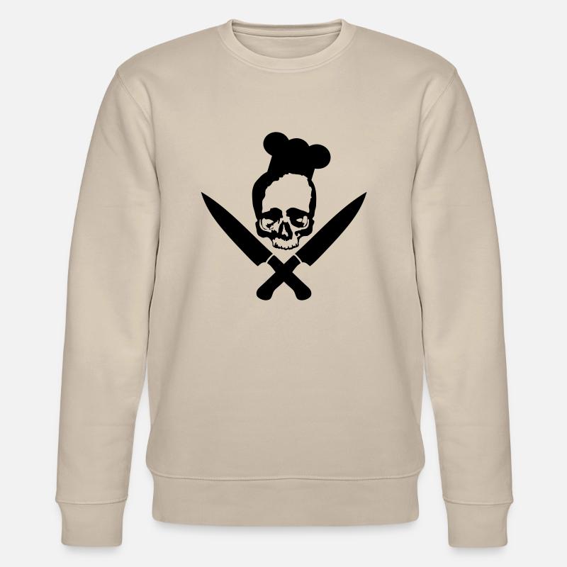 Koch / Totenkopf / Skull - Stanley/Stella Unisex Bio-Sweatshirt CHANGER  - Beige