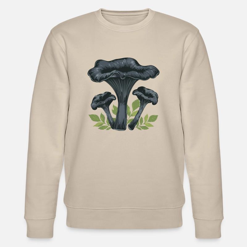 Champignon trompette noir - Sweat bio CHANGER Stanley/Stella Unisexe - beige