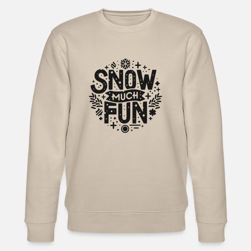 Schnee macht viel Spaß - Stanley/Stella Unisex Bio-Sweatshirt CHANGER  - Beige