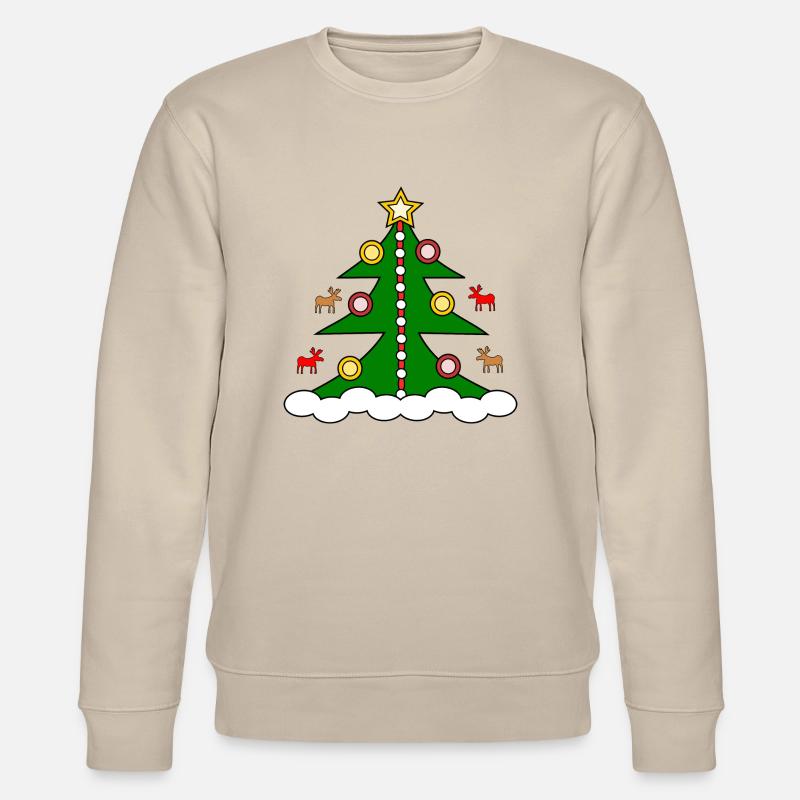 Arbre de Noël - Sweat bio CHANGER Stanley/Stella Unisexe - beige