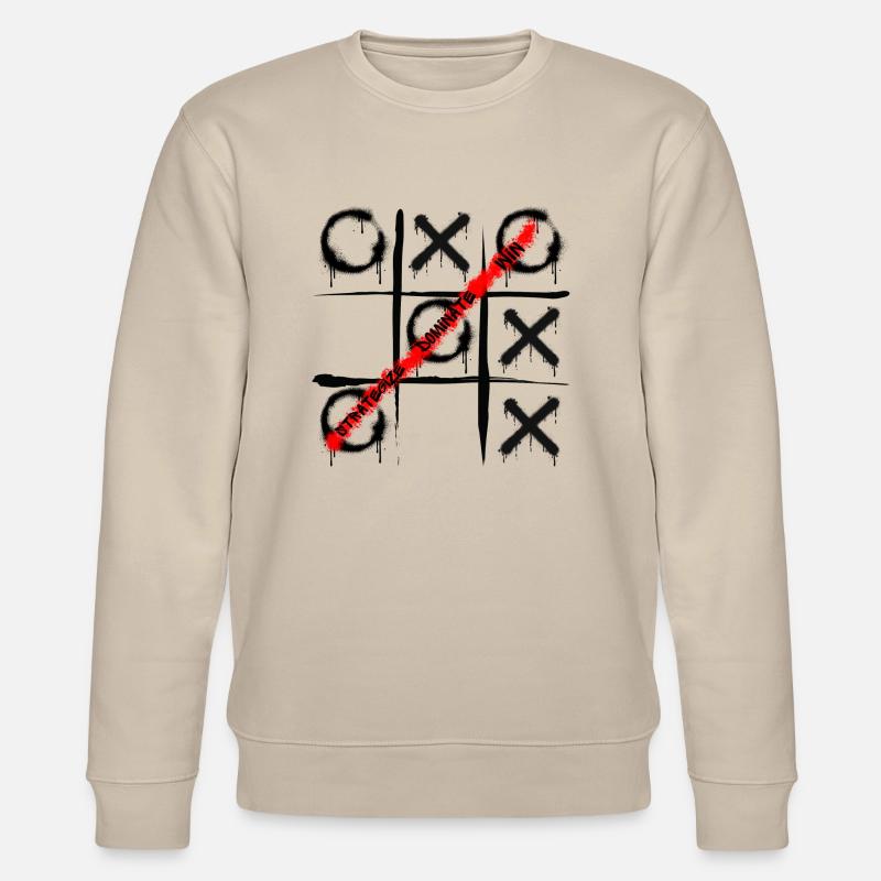 Tic Tac Toe - Graffiti-Stil - Stanley/Stella Unisex Bio-Sweatshirt CHANGER  - Beige