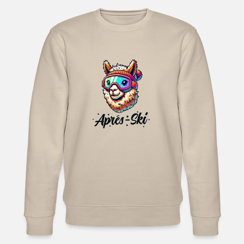 Alpaca Ski Goggles Après Ski - Stanley/Stella CHANGER Unisex Organic Sweatshirt - beige