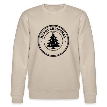 Frohe Weihnachten - Stanley/Stella Unisex Bio-Sweatshirt CHANGER  - Beige - Vorne - Nik (191cm) & Marisol (170cm)
