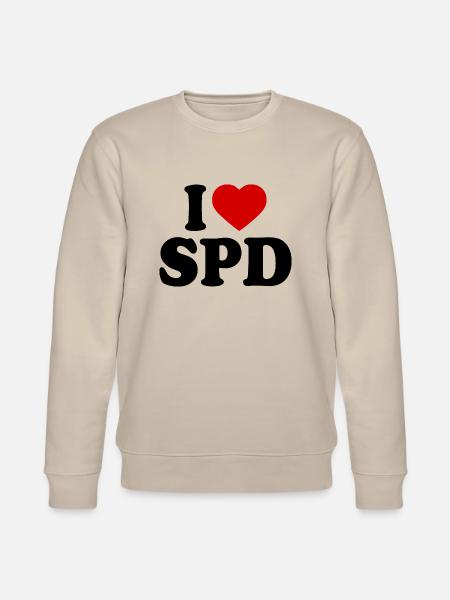I love spd - Stanley/Stella Unisex Bio-Sweatshirt CHANGER - Beige