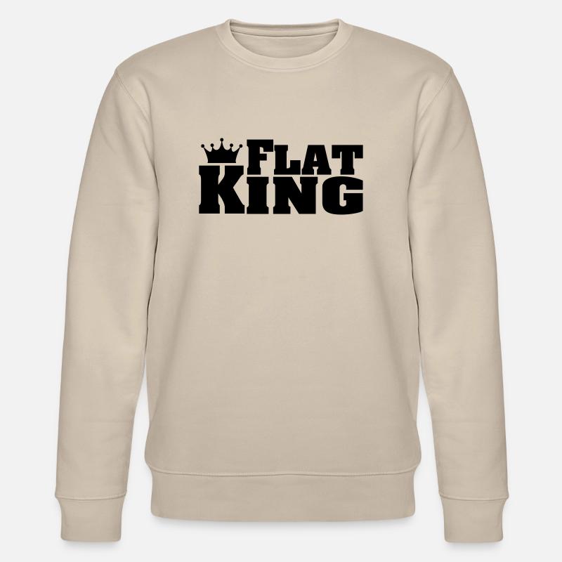 KING FLAT Flat-Coated Retriever - Sweat bio CHANGER Stanley/Stella Unisexe - beige