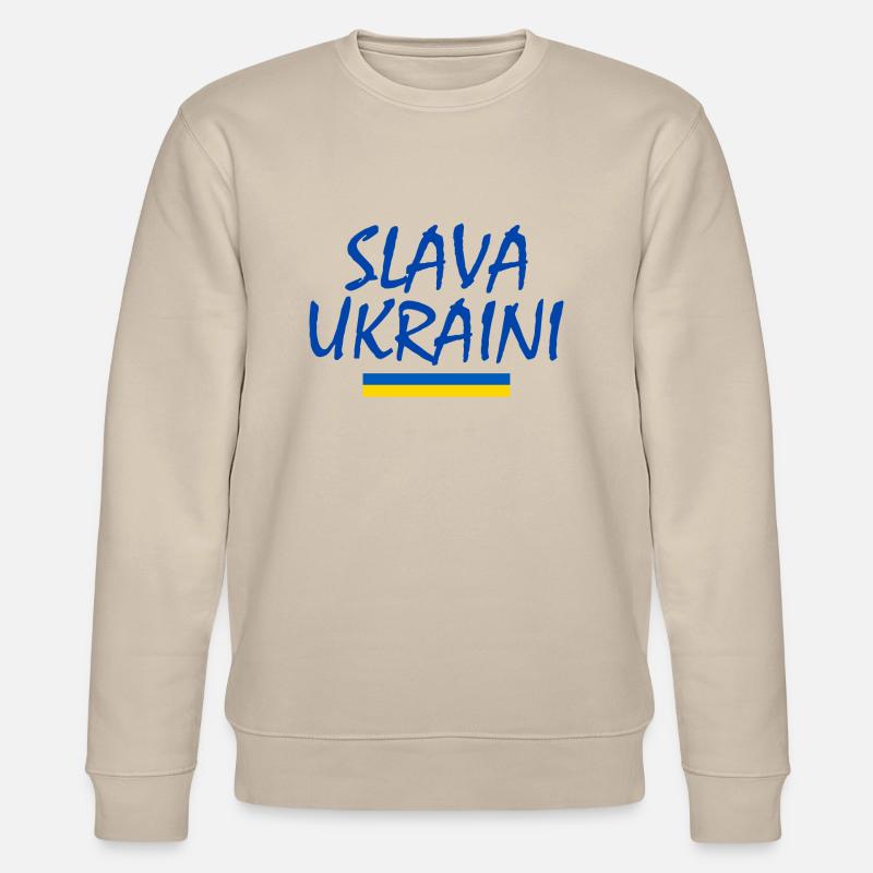 Slava ukraini - Stanley/Stella Unisex Bio-Sweatshirt CHANGER  - Beige
