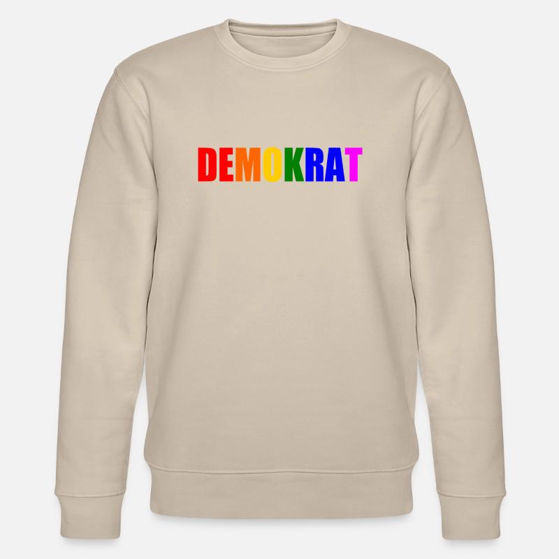 Demokrat - Stanley/Stella Unisex Bio-Sweatshirt CHANGER  - Beige