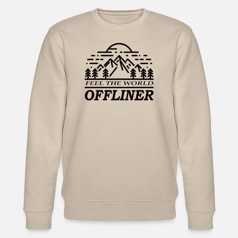 OFF Feel The World - Stanley/Stella Unisex Bio-Sweatshirt CHANGER  - Beige