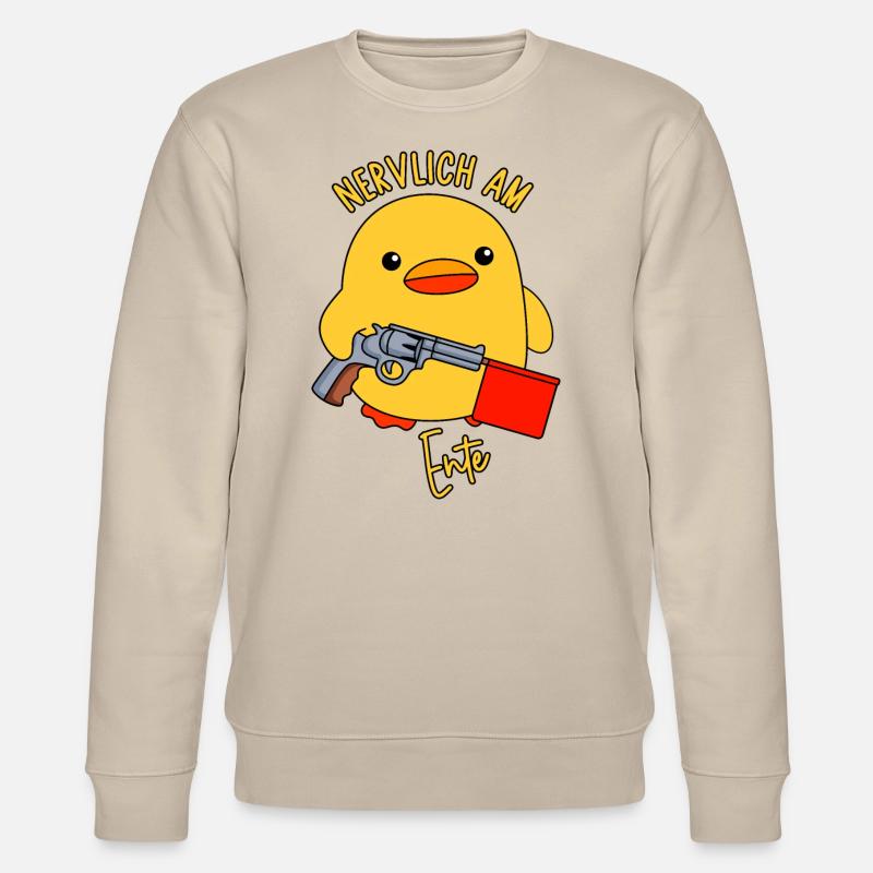 Nervlich am Ente - Stanley/Stella Unisex Bio-Sweatshirt CHANGER  - Beige