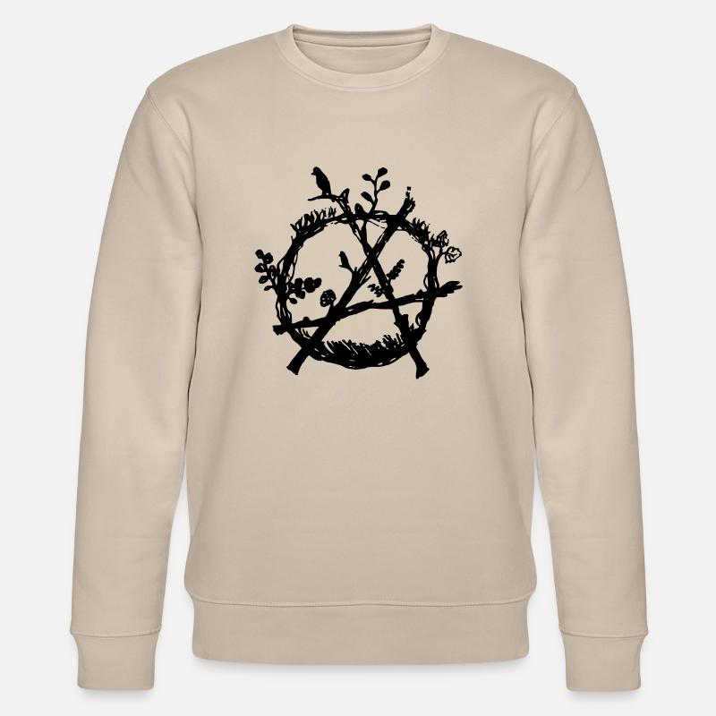 green anarchy eco - Stanley/Stella Unisex Bio-Sweatshirt CHANGER  - Beige