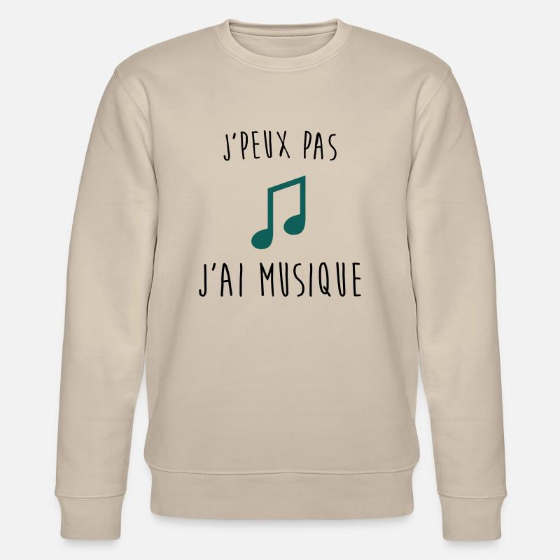 j'peux pas j'ai musique - Sweat bio CHANGER Stanley/Stella Unisexe - beige
