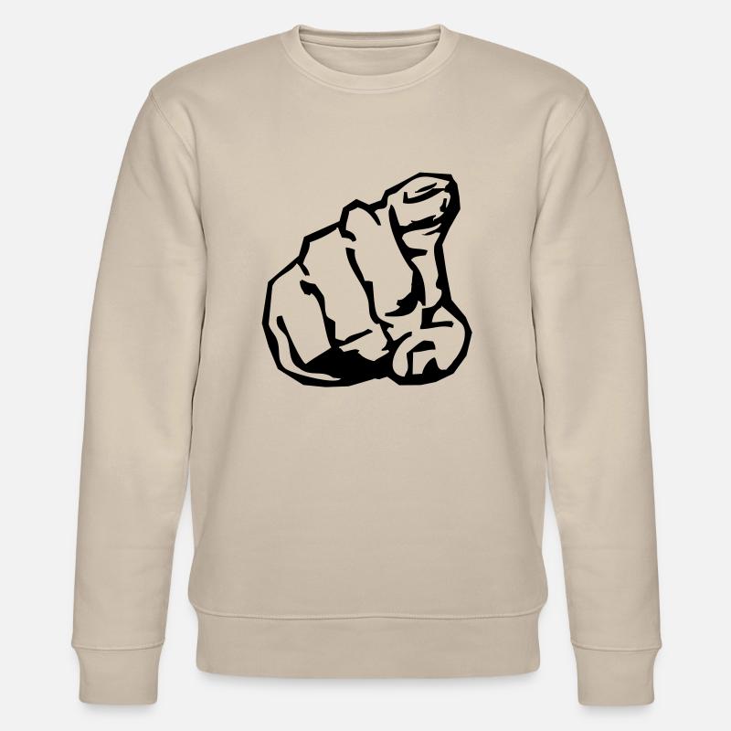 pointing_finger - Sweat bio CHANGER Stanley/Stella Unisexe - beige