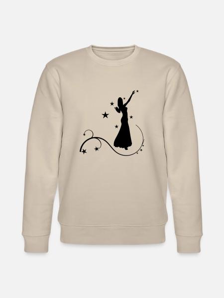 Bauchtanz mit Sternen - Stanley/Stella Unisex Bio-Sweatshirt CHANGER  - Beige