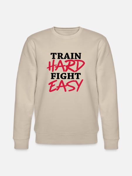 Train hard - Fight easy - Sweat bio CHANGER Stanley/Stella Unisexe - beige