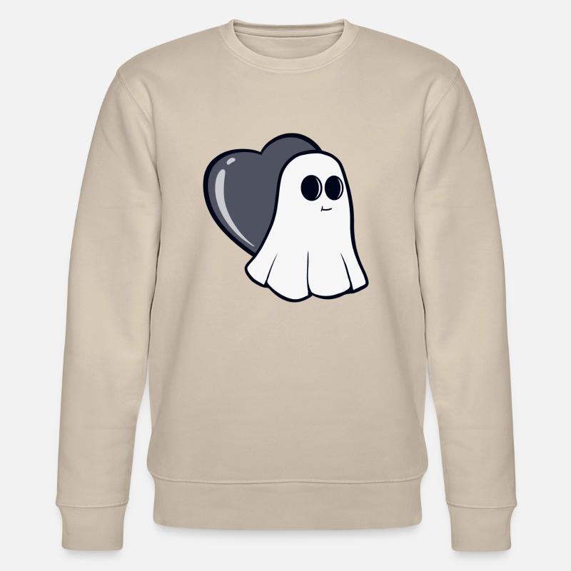 Ghostly love tattoo design - Stanley/Stella Unisex Bio-Sweatshirt CHANGER  - Beige