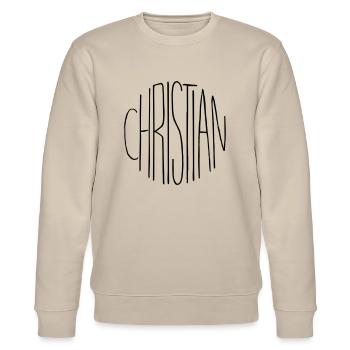 Chrétien - Sweat bio CHANGER Stanley/Stella Unisexe - beige - Devant - Nik (191cm) & Marisol (170cm)