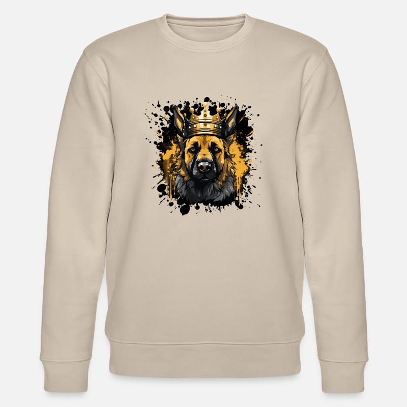 Bande dessinée d’animaux de chien - Sweat bio CHANGER Stanley/Stella Unisexe - beige