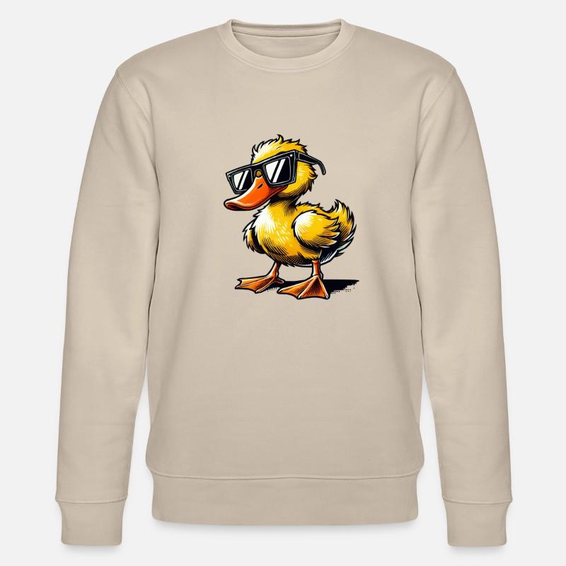 Bande dessinée de canard - Sweat bio CHANGER Stanley/Stella Unisexe - beige
