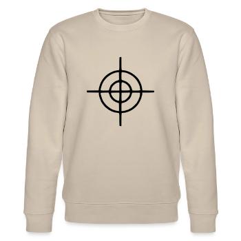 Fadenkreuz - Stanley/Stella Unisex Bio-Sweatshirt CHANGER  - Beige - Vorne - Nik (191cm) & Marisol (170cm)