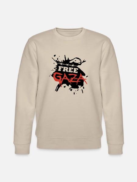 Free Gaza - Stanley/Stella CHANGER Unisex Organic Sweatshirt - beige