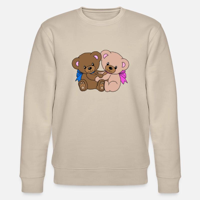 Teddybären - Stanley/Stella Unisex Bio-Sweatshirt CHANGER  - Beige