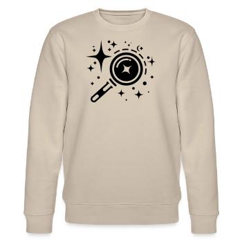 Sparkle Stars, Beacon of the Limitless Digital Era - Stanley/Stella CHANGER Unisex Organic Sweatshirt - beige - Front - Nik (191cm) & Marisol (170cm)