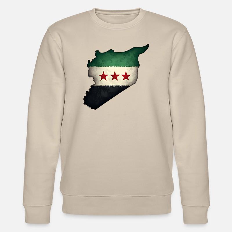 flagge syrien - Stanley/Stella Unisex Bio-Sweatshirt CHANGER  - Beige
