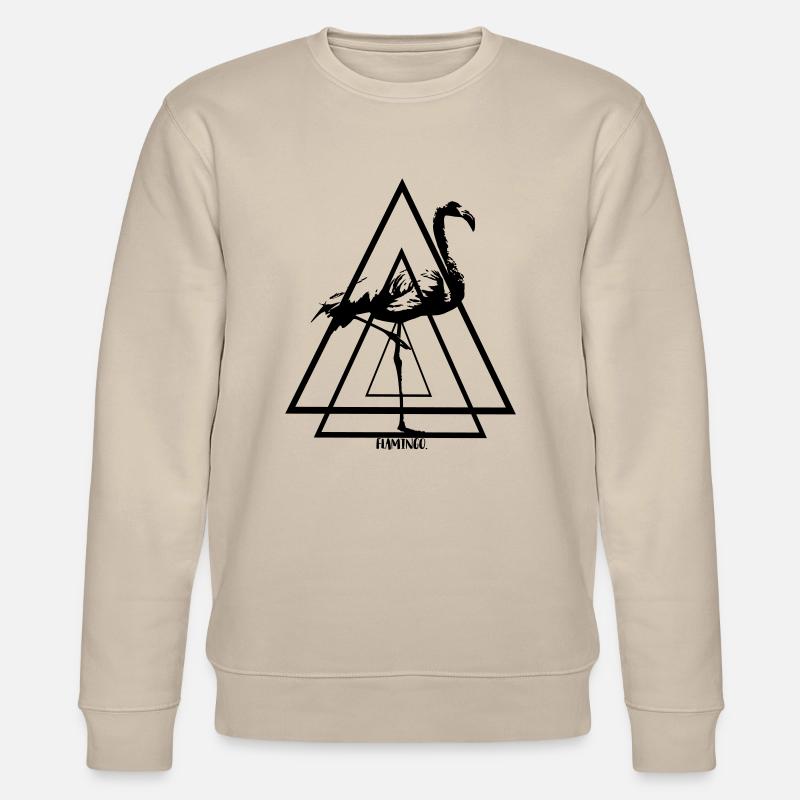 Flamingo. - Stanley/Stella Unisex Bio-Sweatshirt CHANGER  - Beige